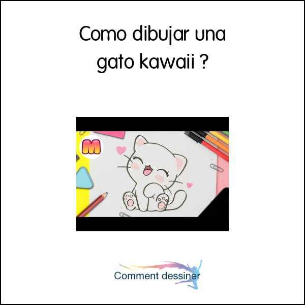 Como dibujar una gato kawaii